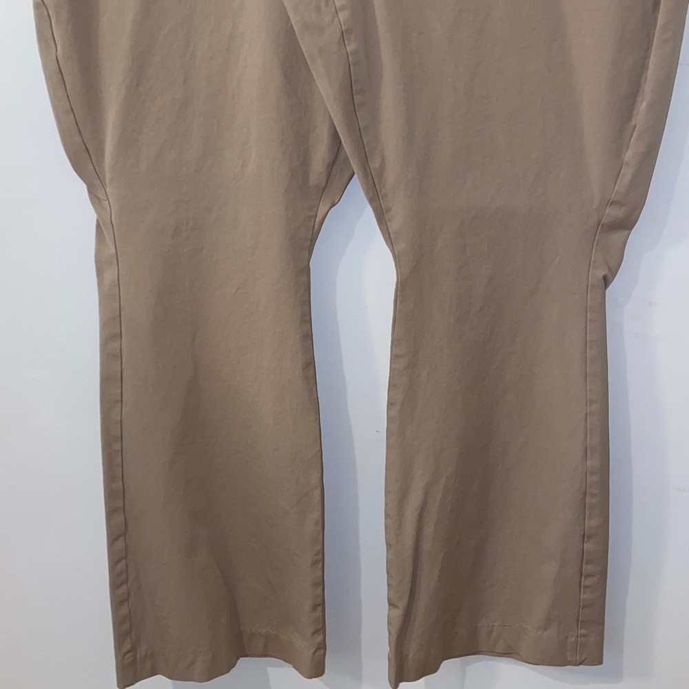Old Navy Khaki High Rise Pixie Flare Trousers Size 24 - Picture 5 of 12